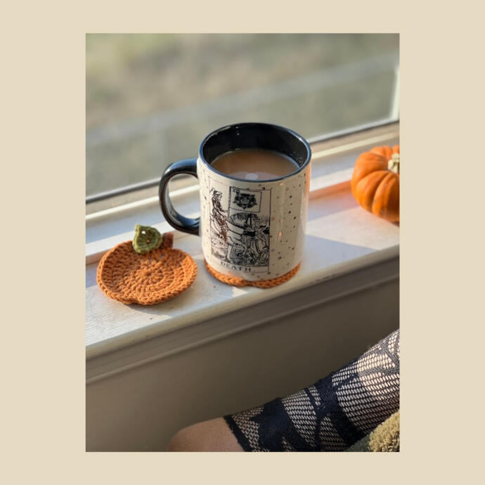 Pumpkin Coasters